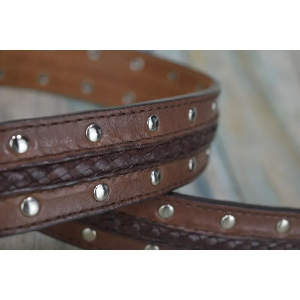 Michael Kors Studded Braided Belt Size 30